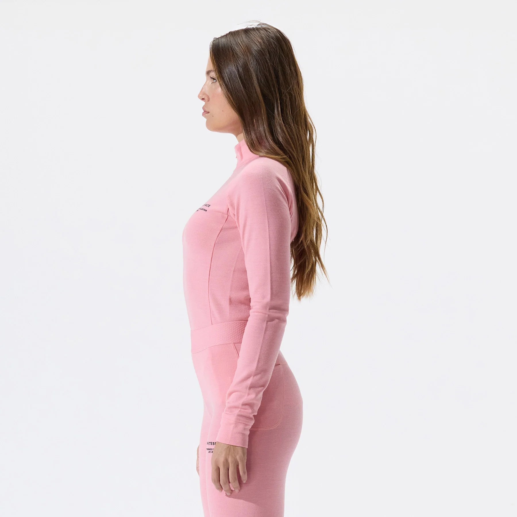 Women's Merino Mockneck - Pink Icing - Image 3