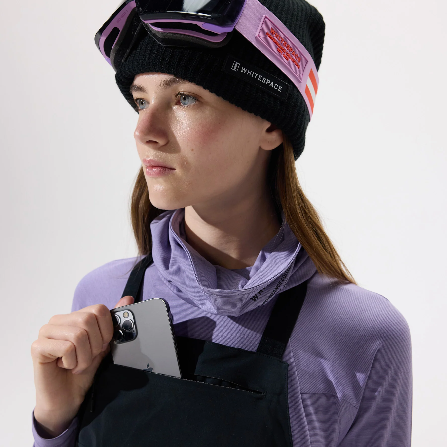 Performance Bib Pant - Black / Warm White - Image 3